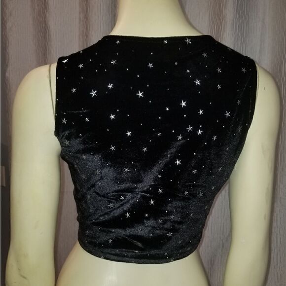 Women V Neck Buckle Strap Cami Crop  Top xl new with tags - Picture 3 of 10